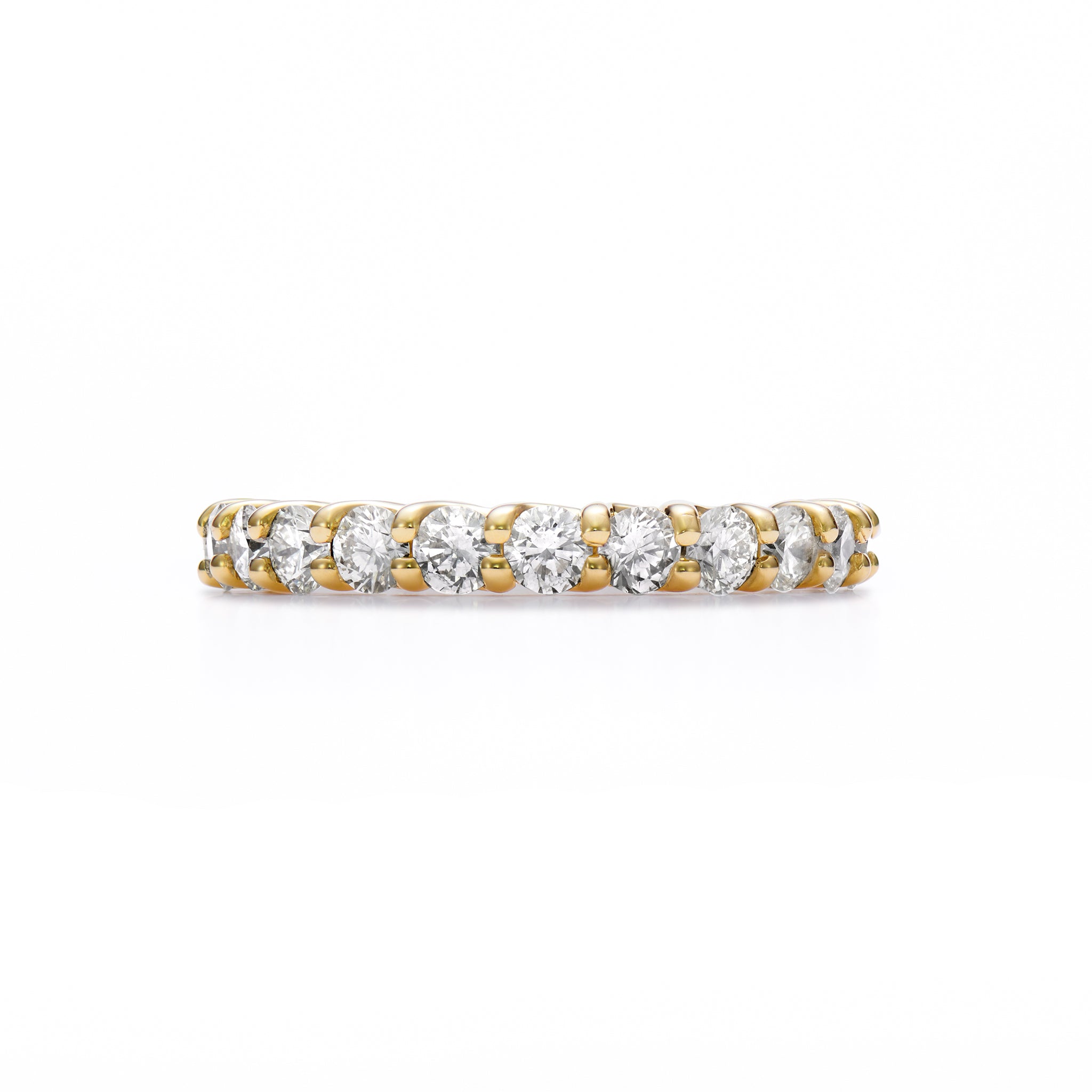 フルエタニティ リング ダイヤモンド 計2.00ct K18YG イエローゴールド