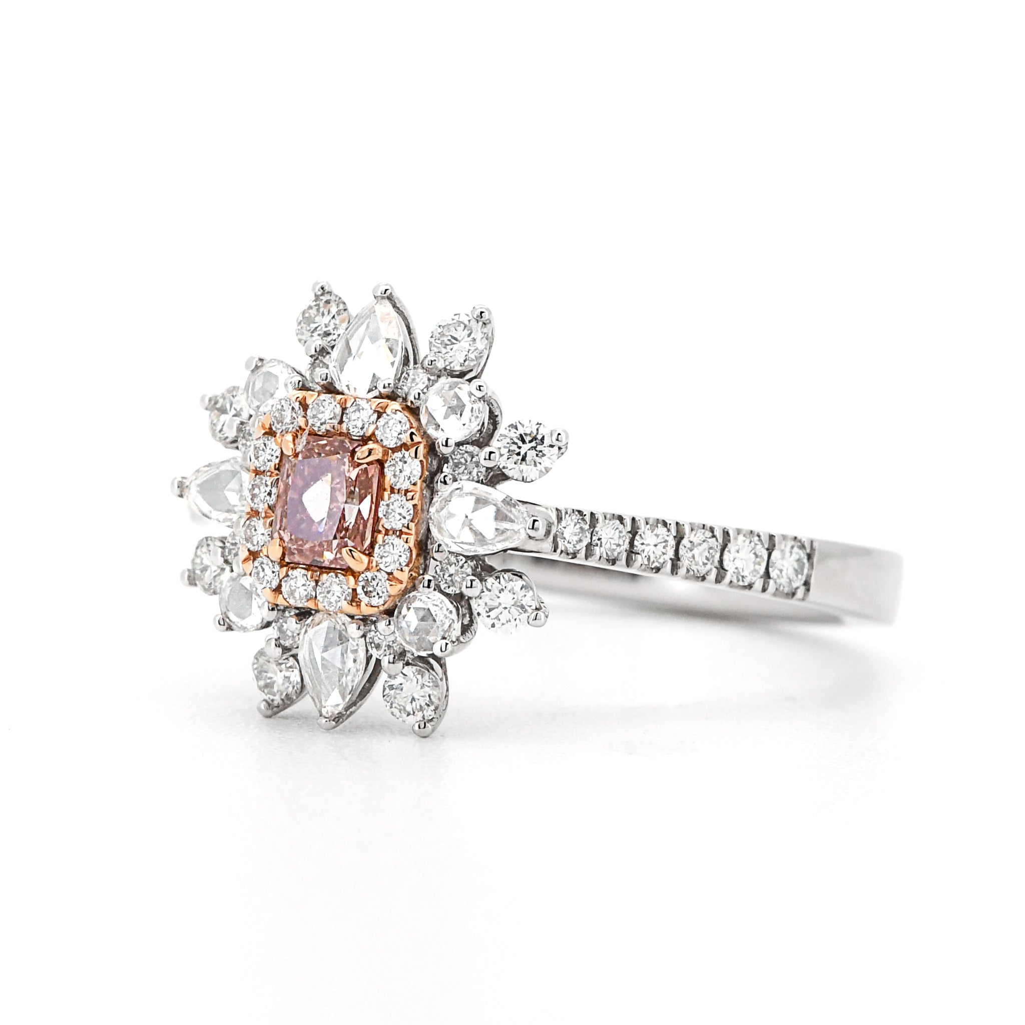 ピンクダイヤモンド リング FANCY PINK Pt950 プラチナ ARS074P