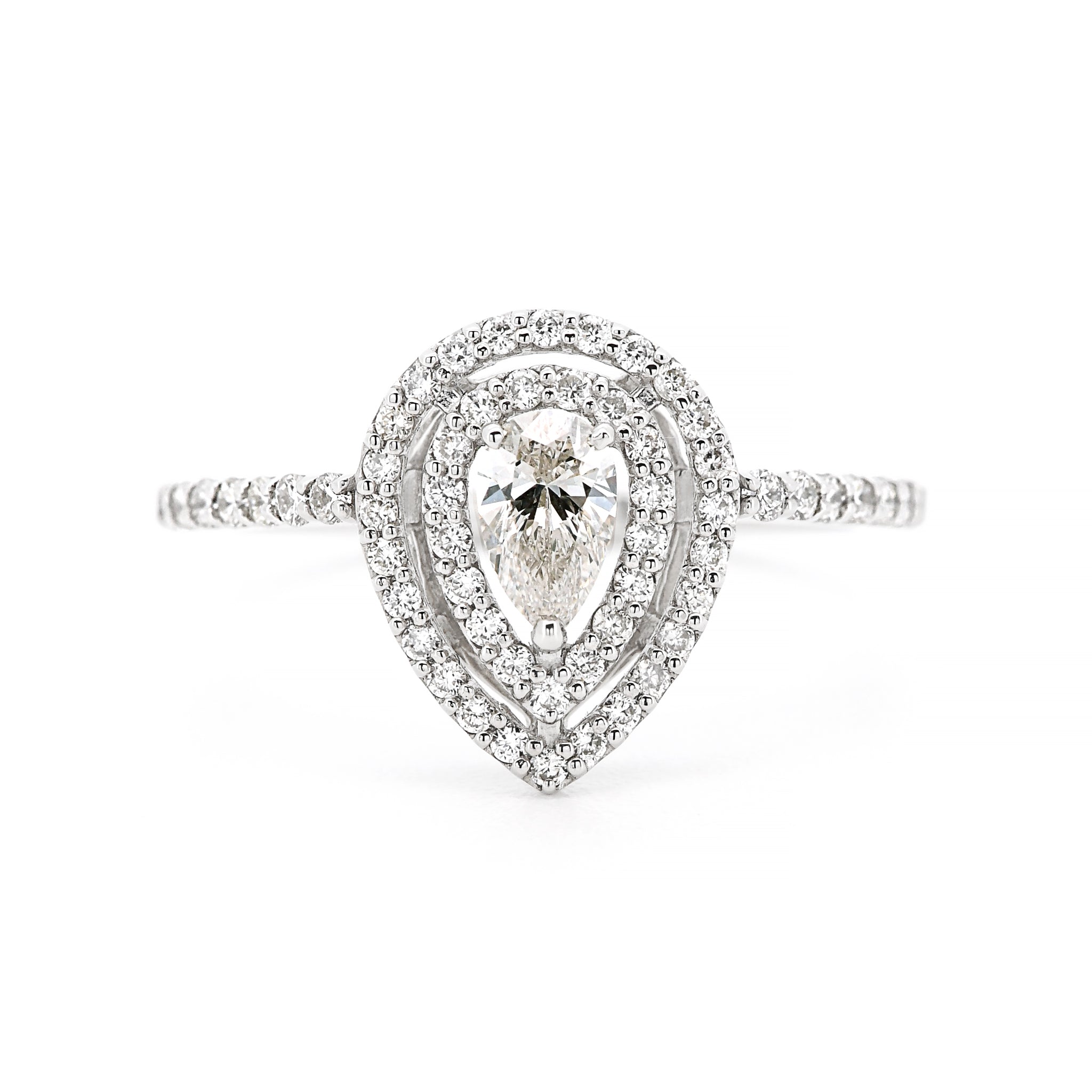 ダイヤモンド ペアシェイプカット リング 計0.56ct Pt950 プラチナ ARW068P