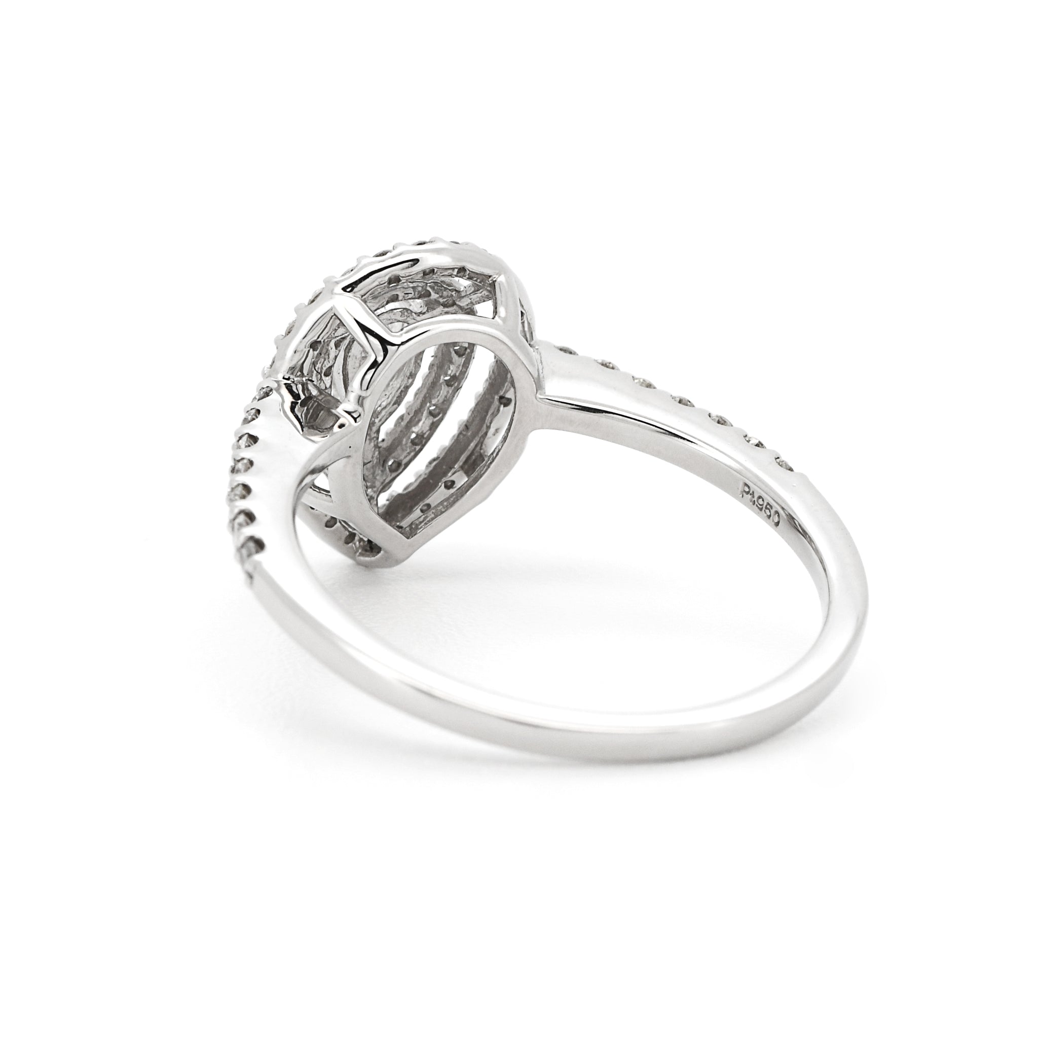 ダイヤモンド ペアシェイプカット リング 計0.56ct Pt950 プラチナ ARW068P