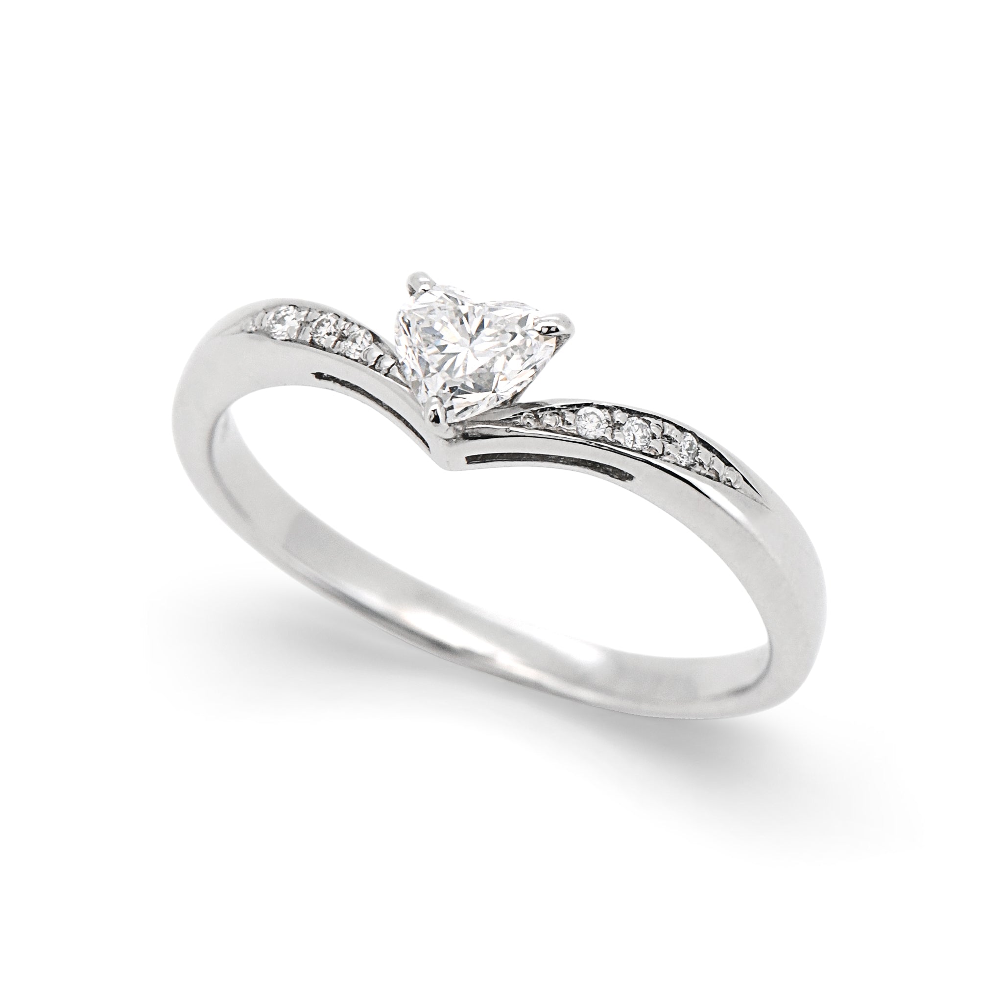 ハートシェイプ ダイヤモンド リング 0.297ct Pt950 プラチナ ARW078P
