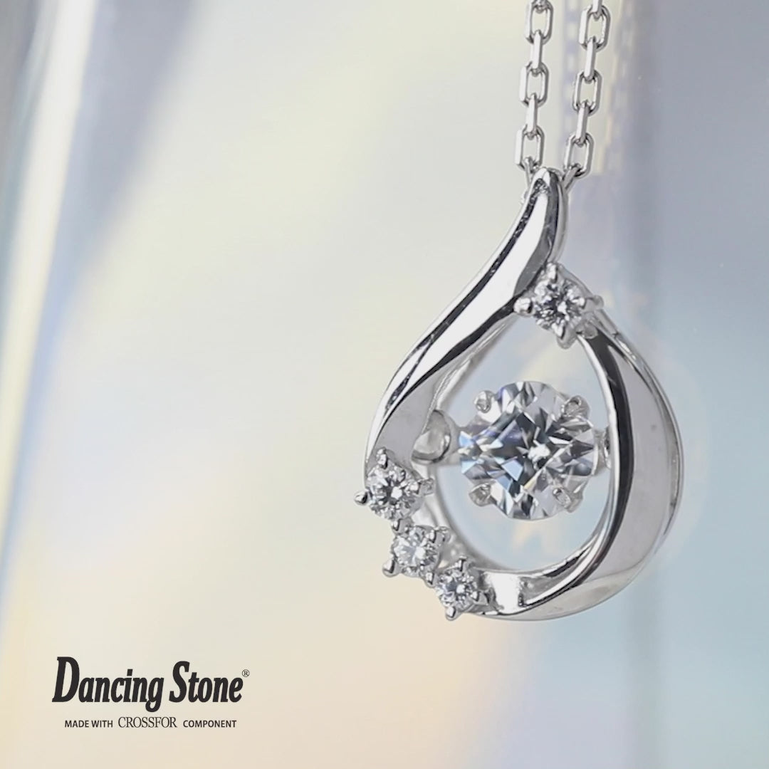 ダイヤモンド ピアス ダンシングストーン ハート 合計0.10ct K18YG