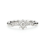 プラチナ900 0.30ct ダイヤモンド ボリュームデザイン ユビソフト ARC-016-P