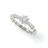 プラチナ900 0.30ct ダイヤモンド ボリュームデザイン ユビソフト ARC-016-P