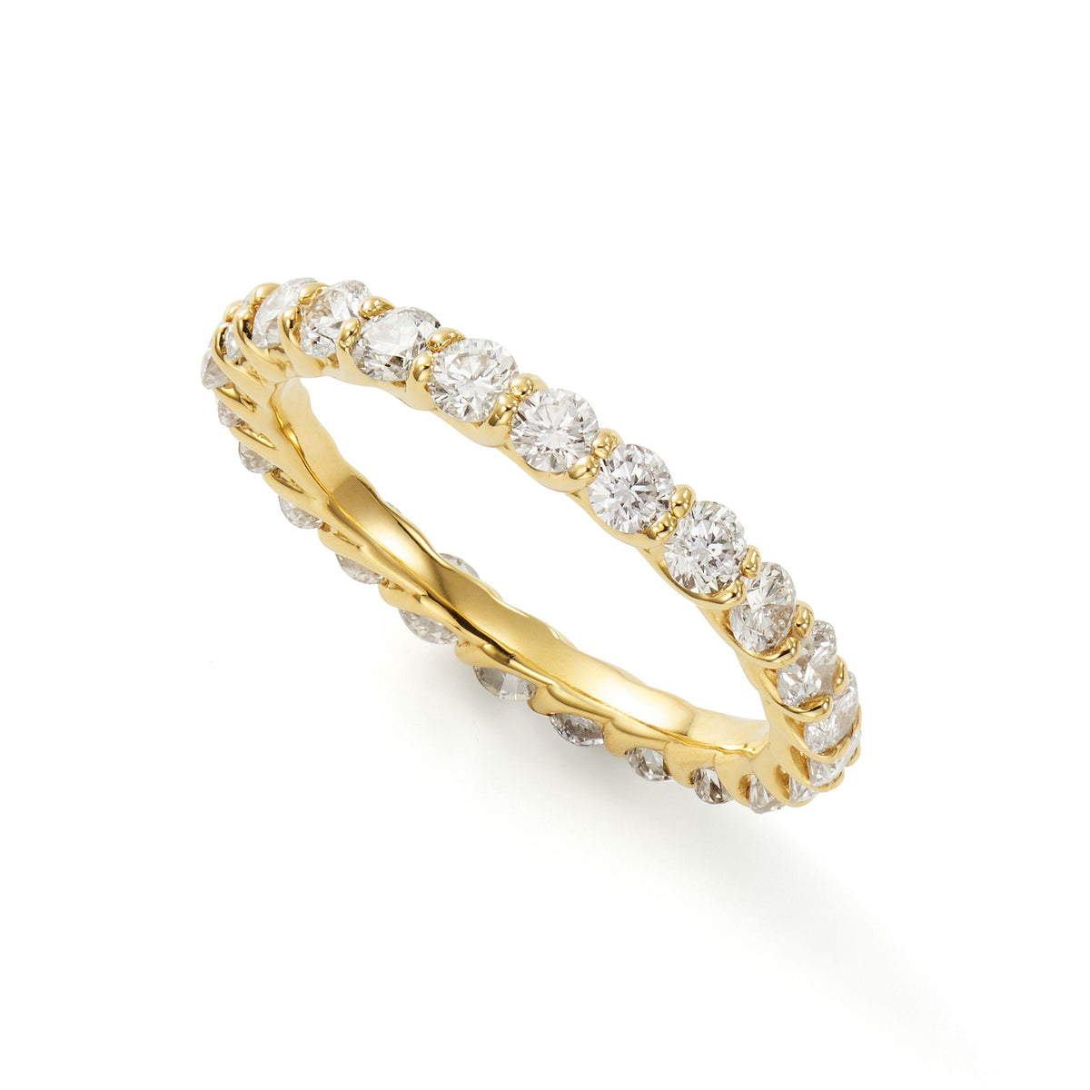 フルエタニティ リング ダイヤモンド 計1.50ct K18YG イエローゴールド
